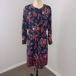Floral Long Sleeve Dress By Liz Claiborne